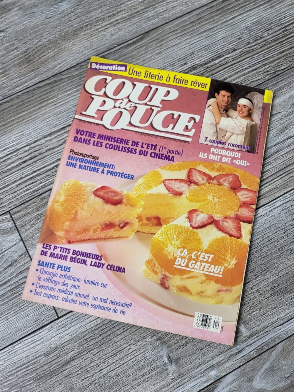 Vintage June 1990 Coup de Pouce Magazine - French Canadian 90s Lifestyle Fashion